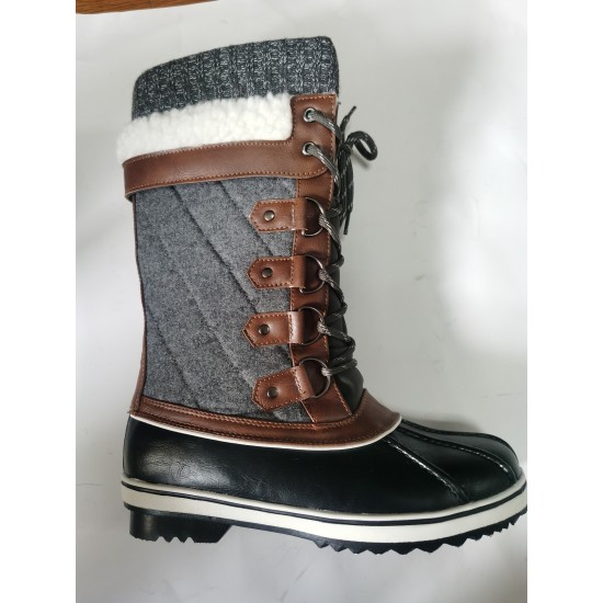 Women's Mid Calf Waterproof Winter Snow Boots