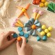 Creative Loose Parts Toys Baby Wooden Constructor Set Montessori Toys for Children Nordic Sensory Toy 