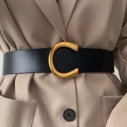 Women Minimalist Wide Belt