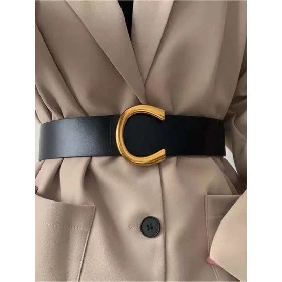 Women Minimalist Wide Belt