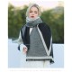 Women's Fall Winter Cashmere Feel Scarf Double-sided Pashmina Warm Soft Chunky Large Blanket Wrap